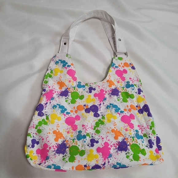 Walt Disney World Mickey Mouse Splatter Paint Purse Bag - Picture 1 of 11